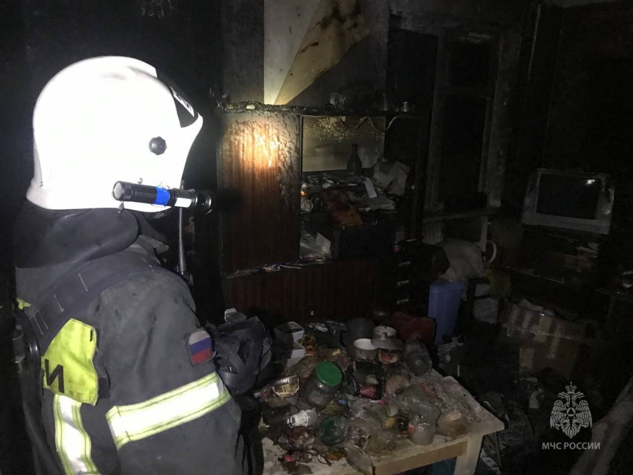 67-летний курянин погиб при пожаре в квартире на улице Ольшанского