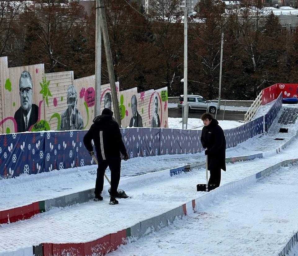 В Курске тюбинговая трасса на Полугоре не работает и 8 января