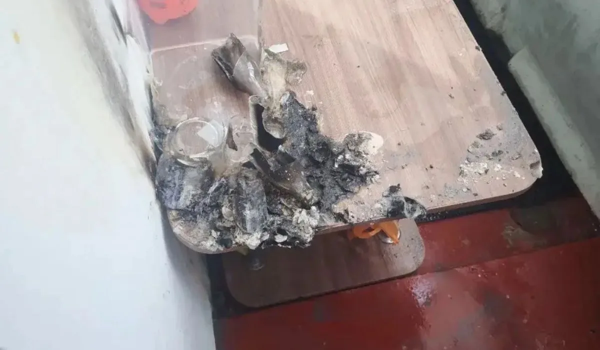 В Курске на проспекте Клыкова из-за банки с водой произошёл пожар