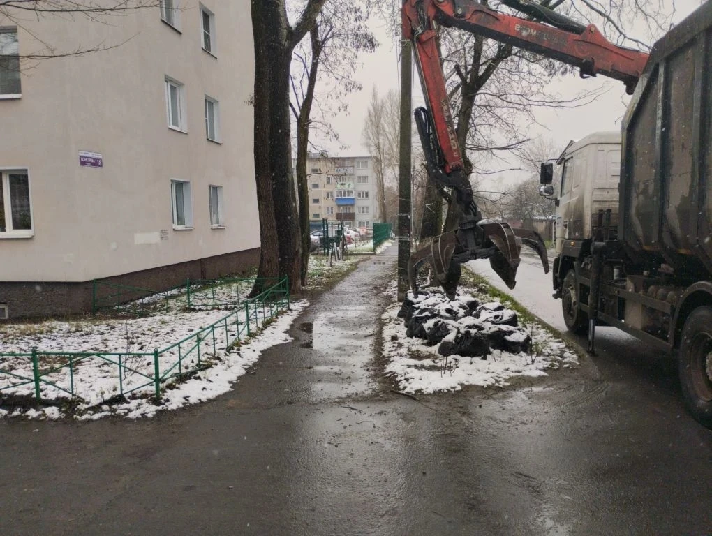 В Сеймском округе Курска собрали и вывезли 27 кубических метров отходов