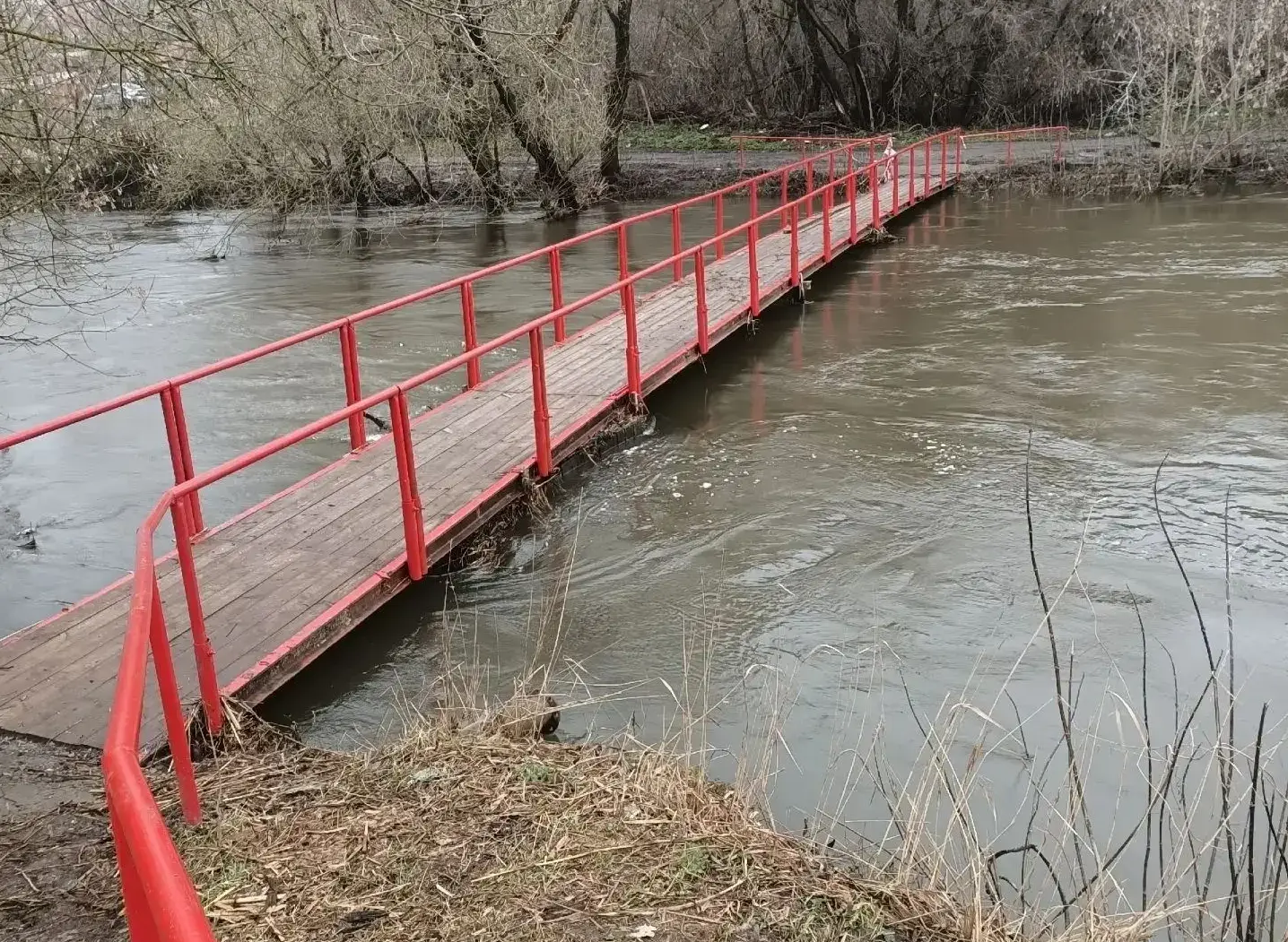 В Курске возобновили движение по двум ранее перекрытым из-за паводка мостам
