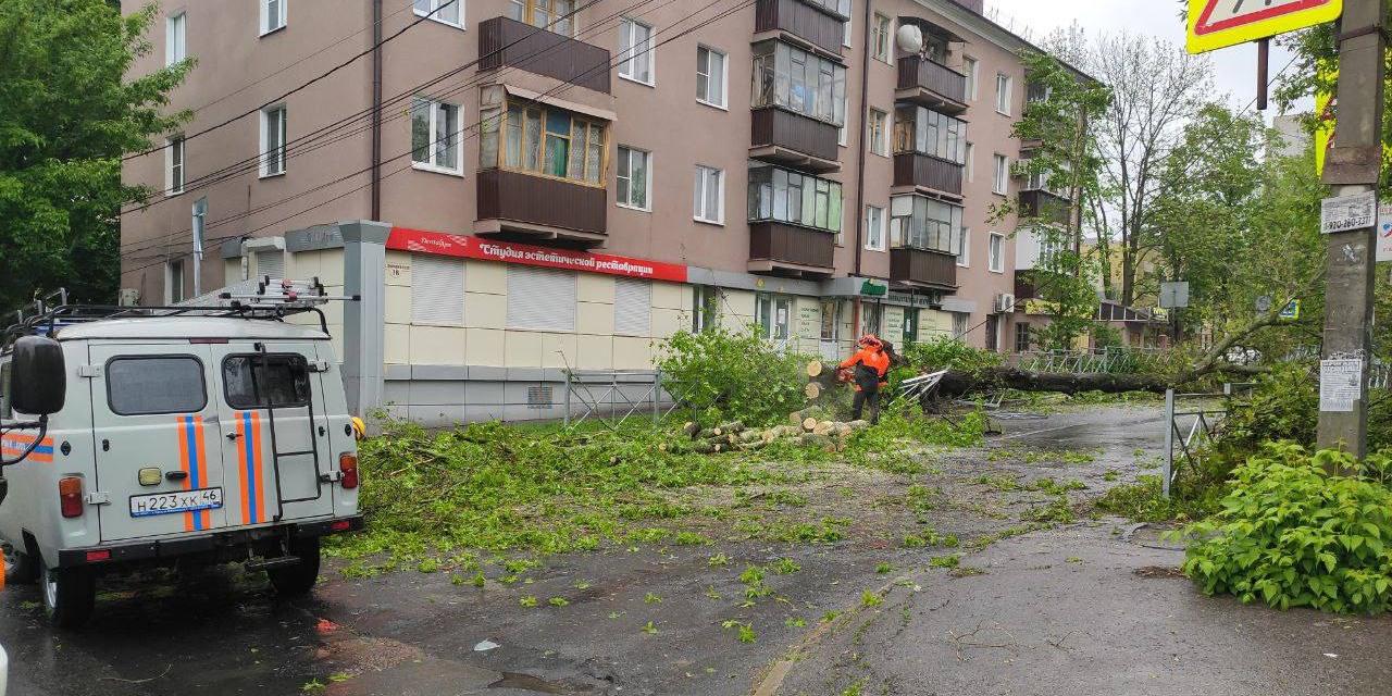 В Курске после непогоды от жителей поступило более 40 заявок