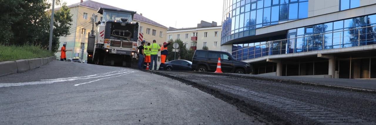 В Курске продолжают ремонтировать улицы в рамках нацпроекта БКД