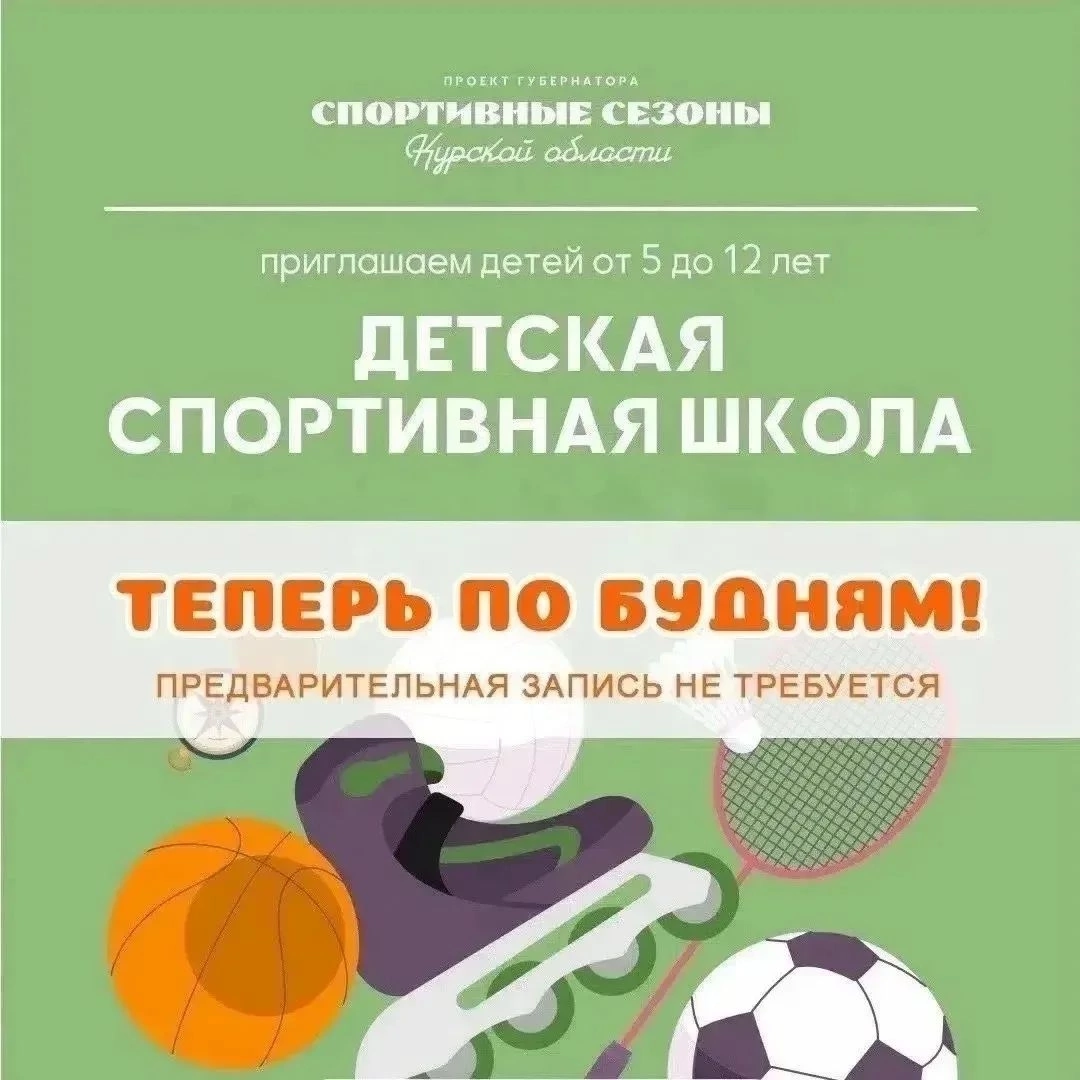 В Парке пионеров малышей  Курска приглашают на «Спортивные сезоны»