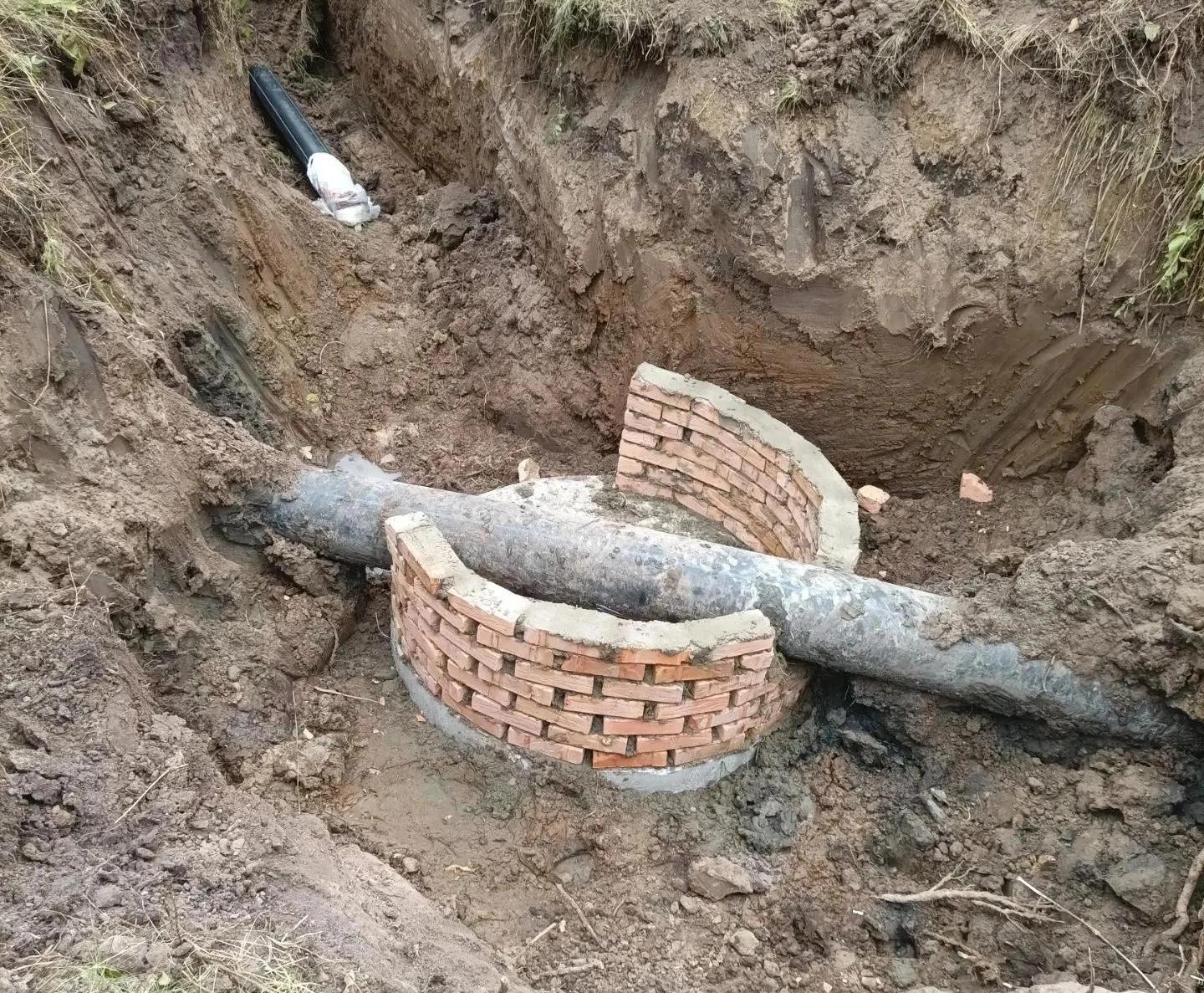 В Курске около вокзала проложили около 80 метров нового трубопровода