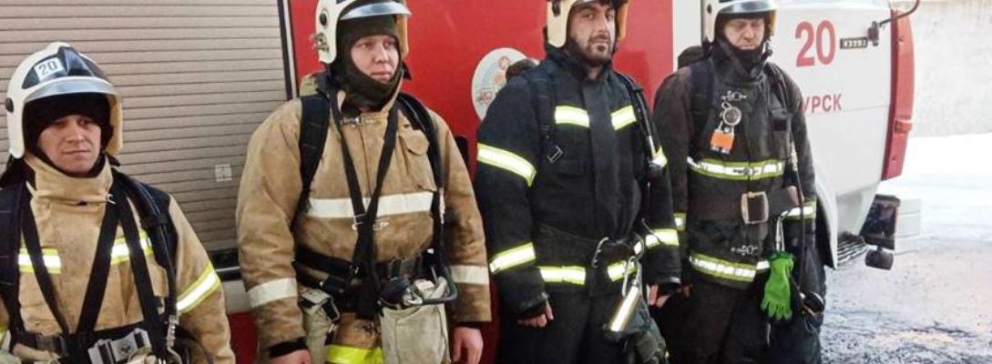 В Курске спасли на пожаре 34-летнего мужчину