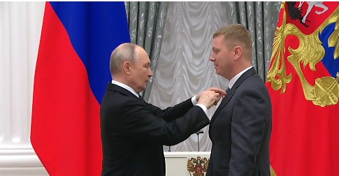 Уроженец Курской области получил Золотую Звезду Героя из рук президента РФ В.В.Путина