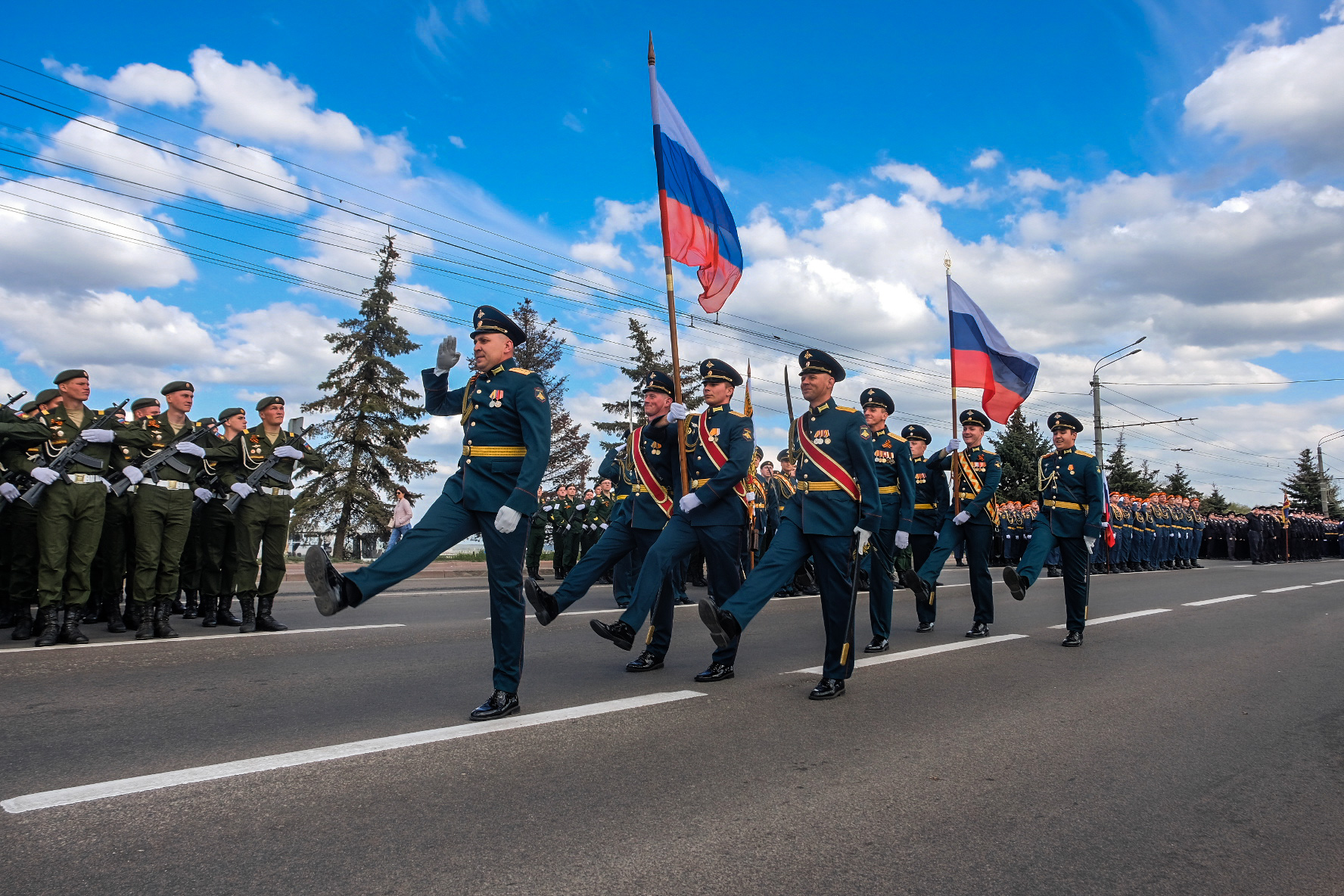 В Курске 4 мая прошла первая репетиция парада Победы