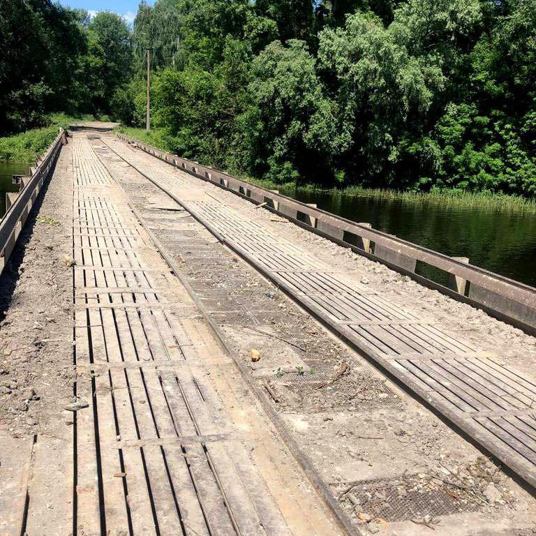 В Теткино Курской области восстановили поврежденный из-за обстрела мост