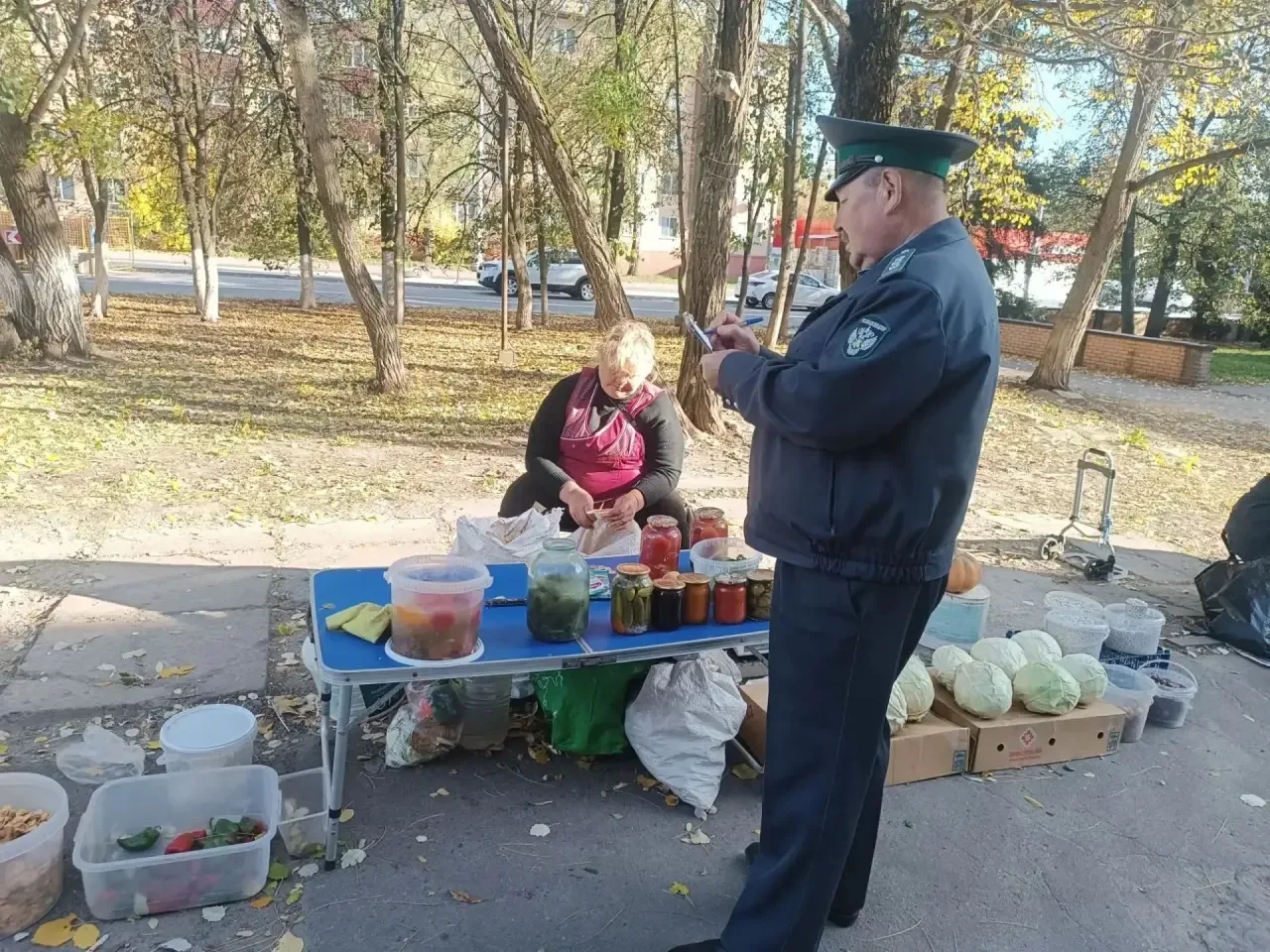 В Курске пресекли несанкционированную торговлю продукцией