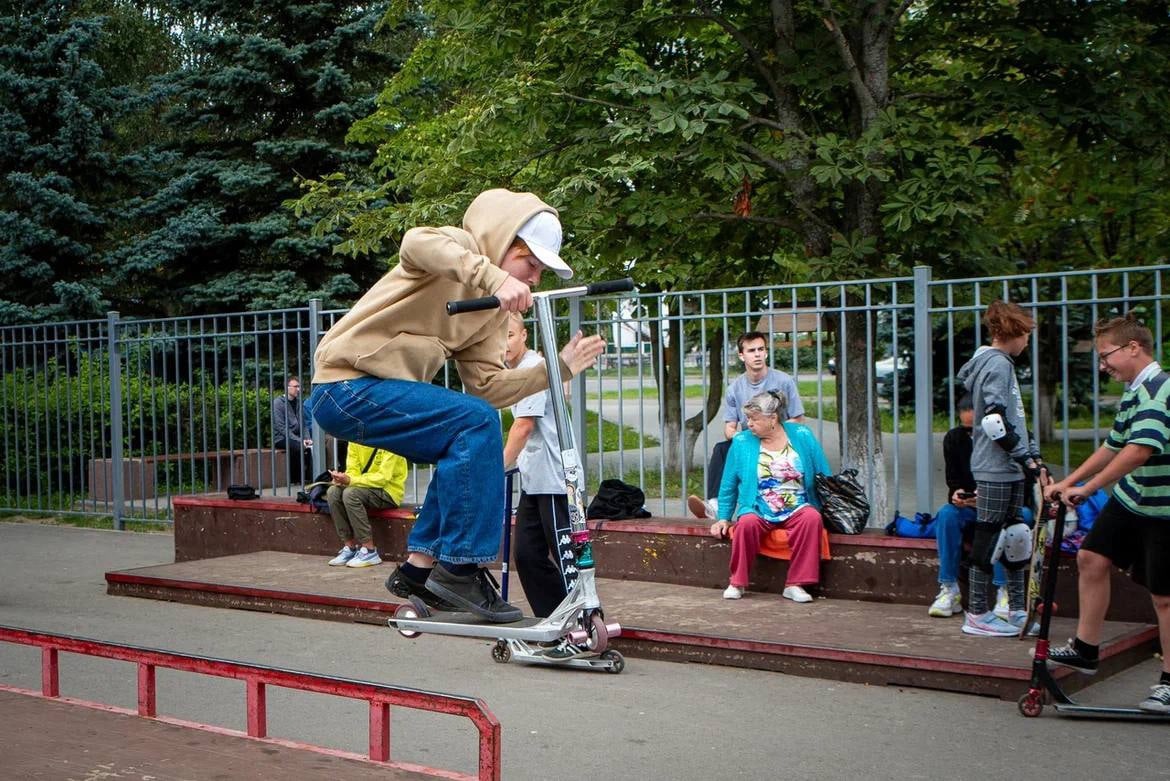 В Курске прошёл бесплатный урок скейтбординга