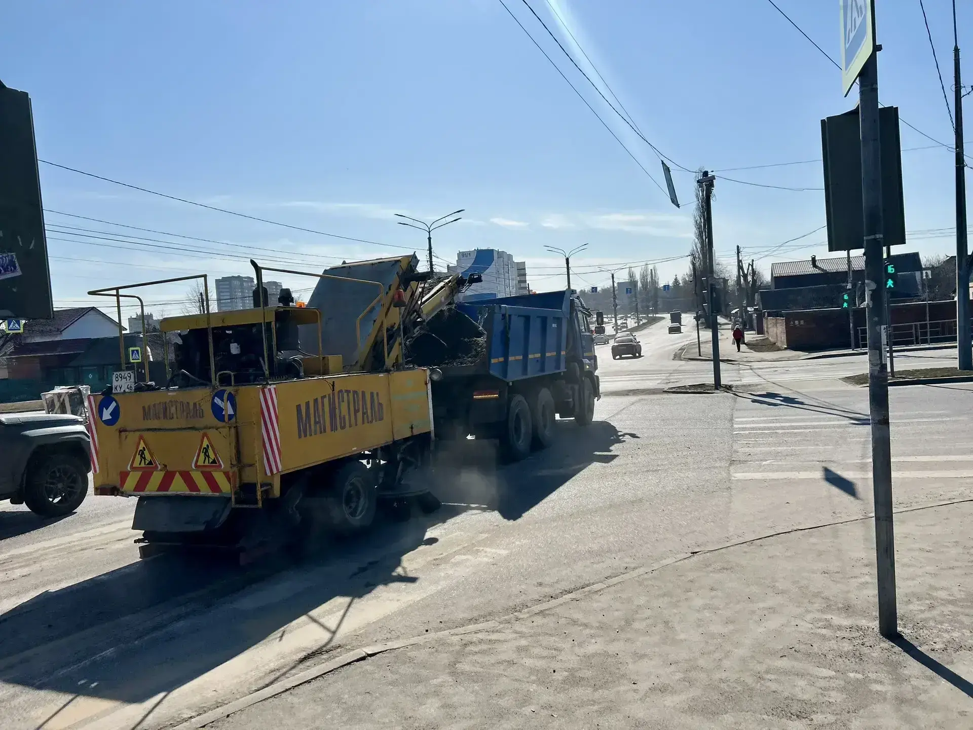 Песок с курских дорог поручено убрать до нанесения разметки