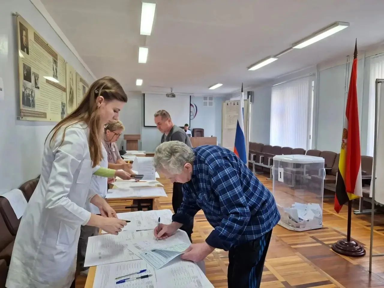 В Курских больницах пациенты проголосовали, не выходя из палат