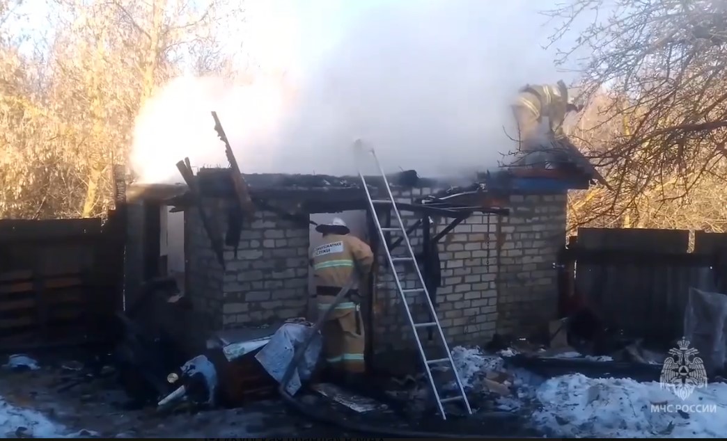 В Курской области при пожаре погибла женщина