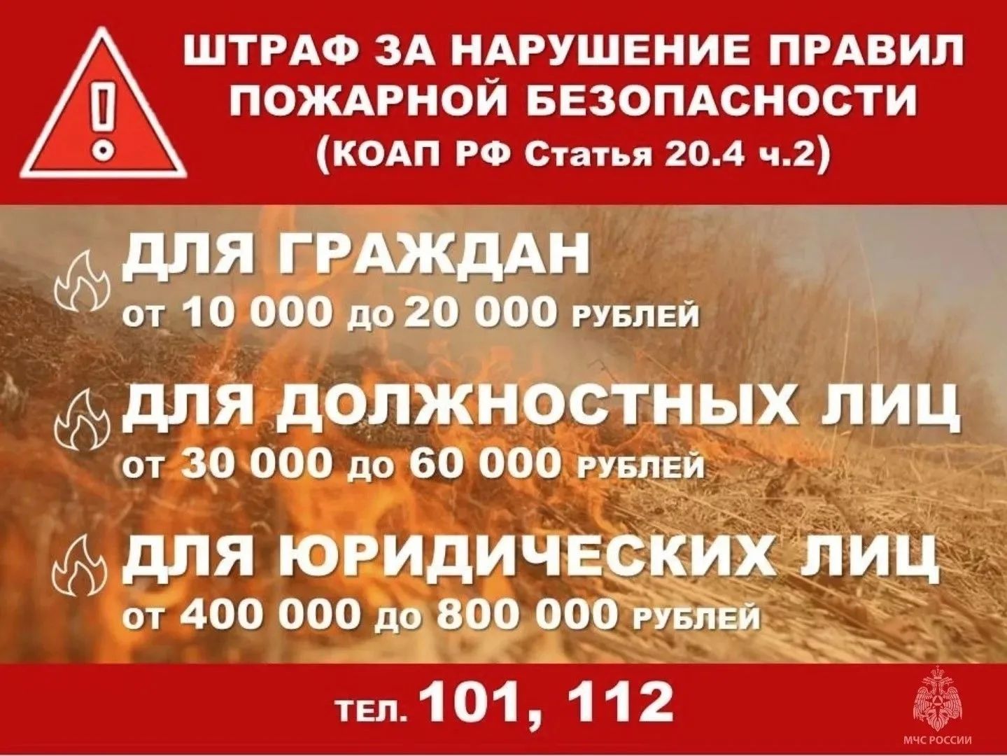 В Курской области начался особый противопожарный режим 
