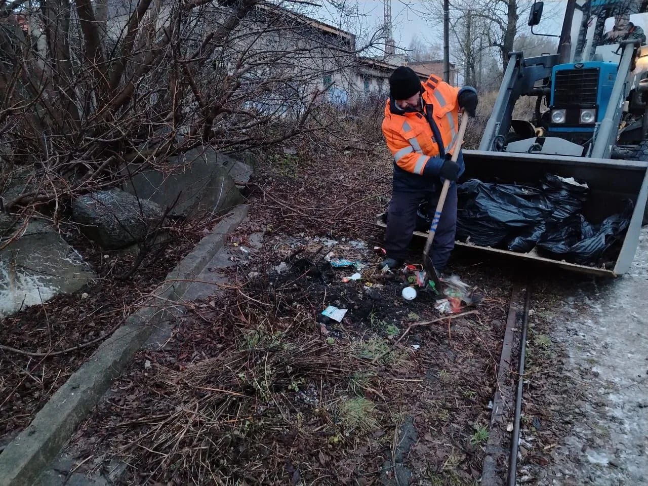 В 3-м Суворовском переулке Курска ликвидировали свалку