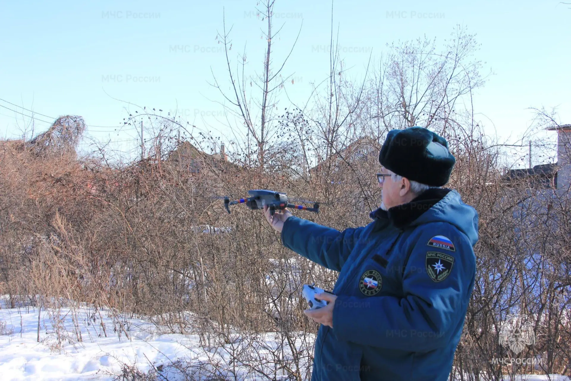 Курские спасатели оценили паводкоопасную обстановку с неба