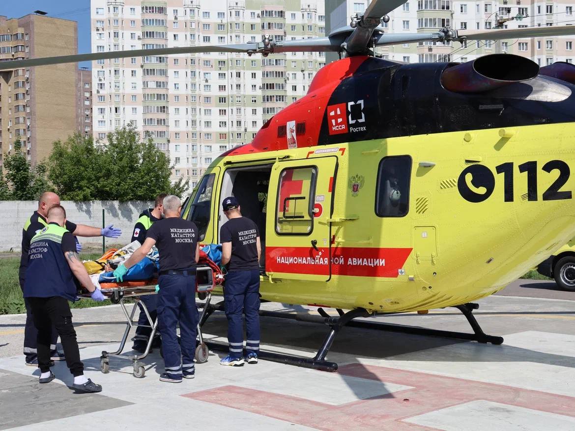 Самолет санавиации доставил раненых в Рыльске и Коренево в НИИ им. Н.В. Склифосовского