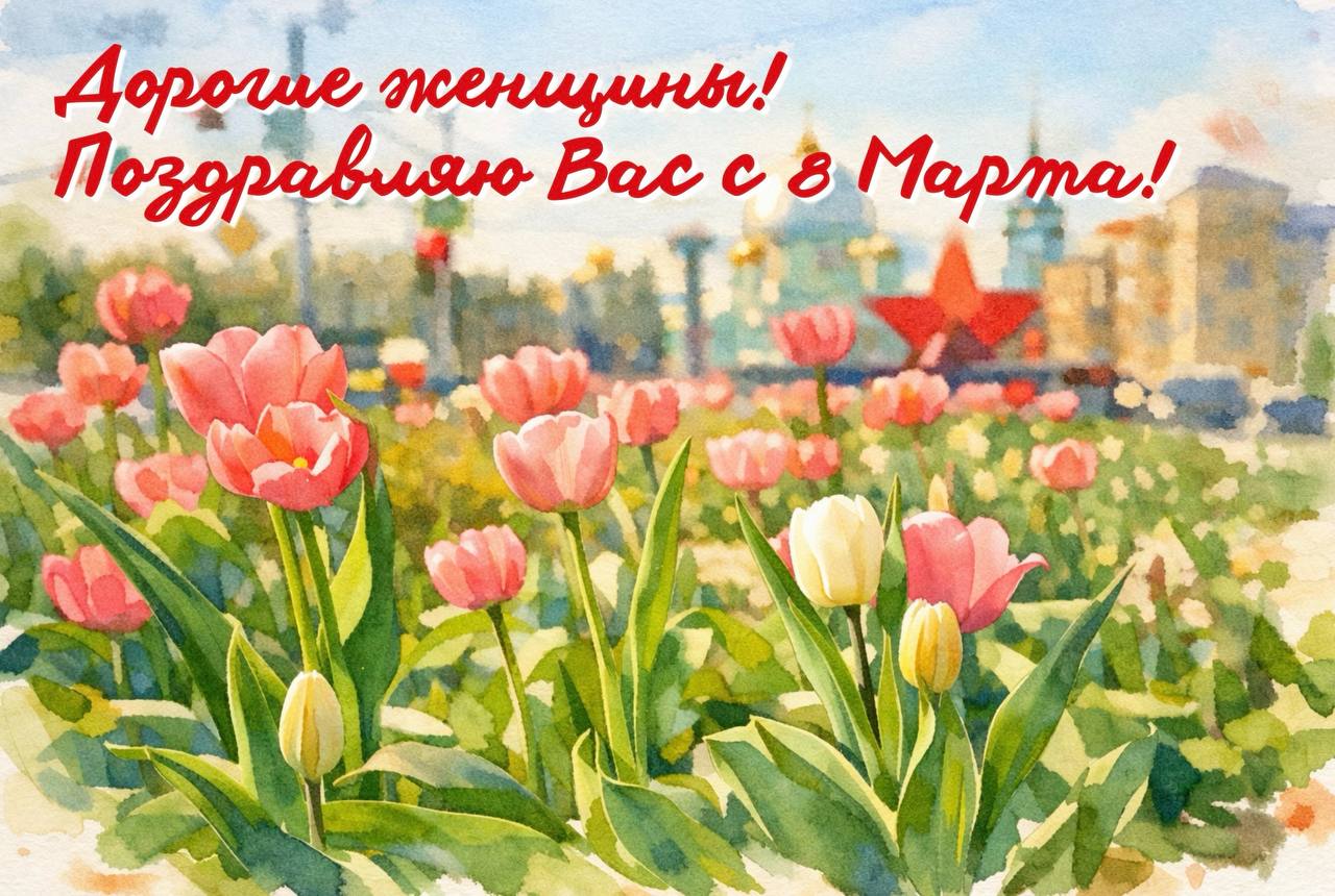 Евгений Маслов поздравил курянок с Международным женским днём