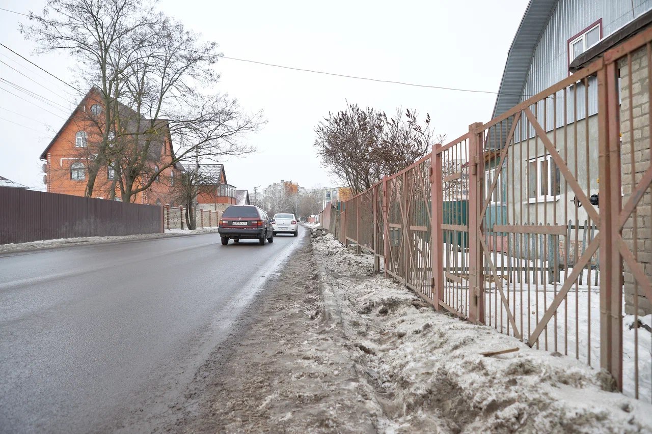 В Курске из-за погодных условий приостановили дорожный ремонт на улице Черняховского