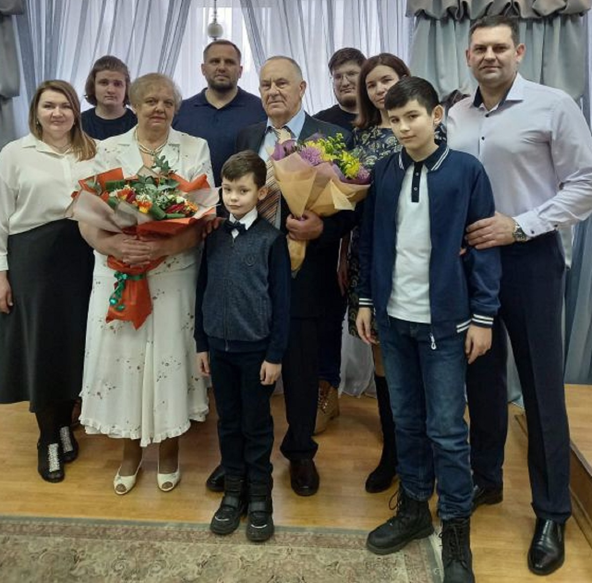 Супруги Калашниковы из Курска отметили «золотую» свадьбу