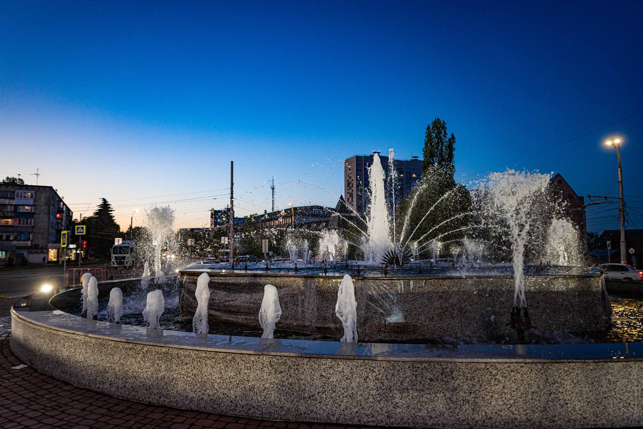 В Курске запустили четыре городских фонтана