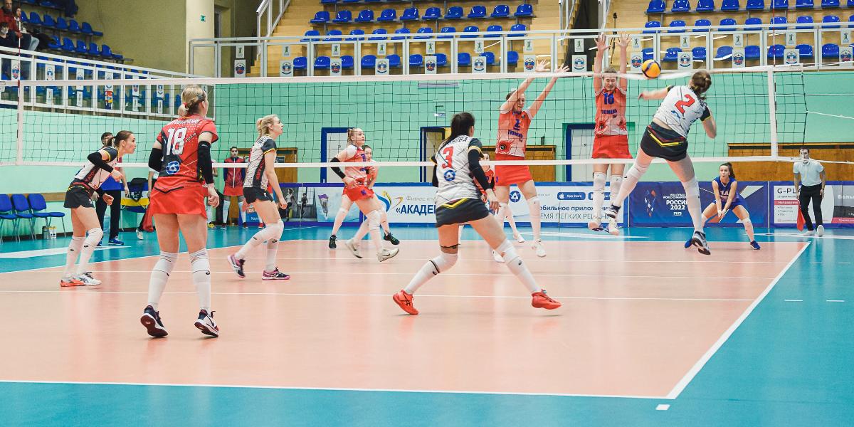 Курские волейболистки одержали три победы в четырех матчах