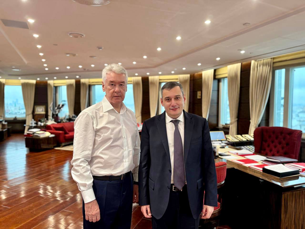 Александр Хинштейн и Сергей Собянин обсудили новые проекты между Москвой и Курской