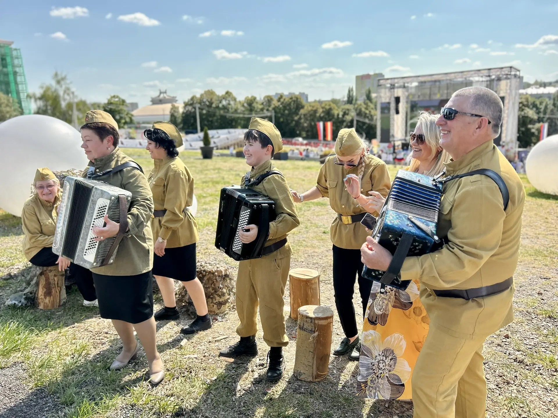 Патриотическое настроение царило на курской Полугоре