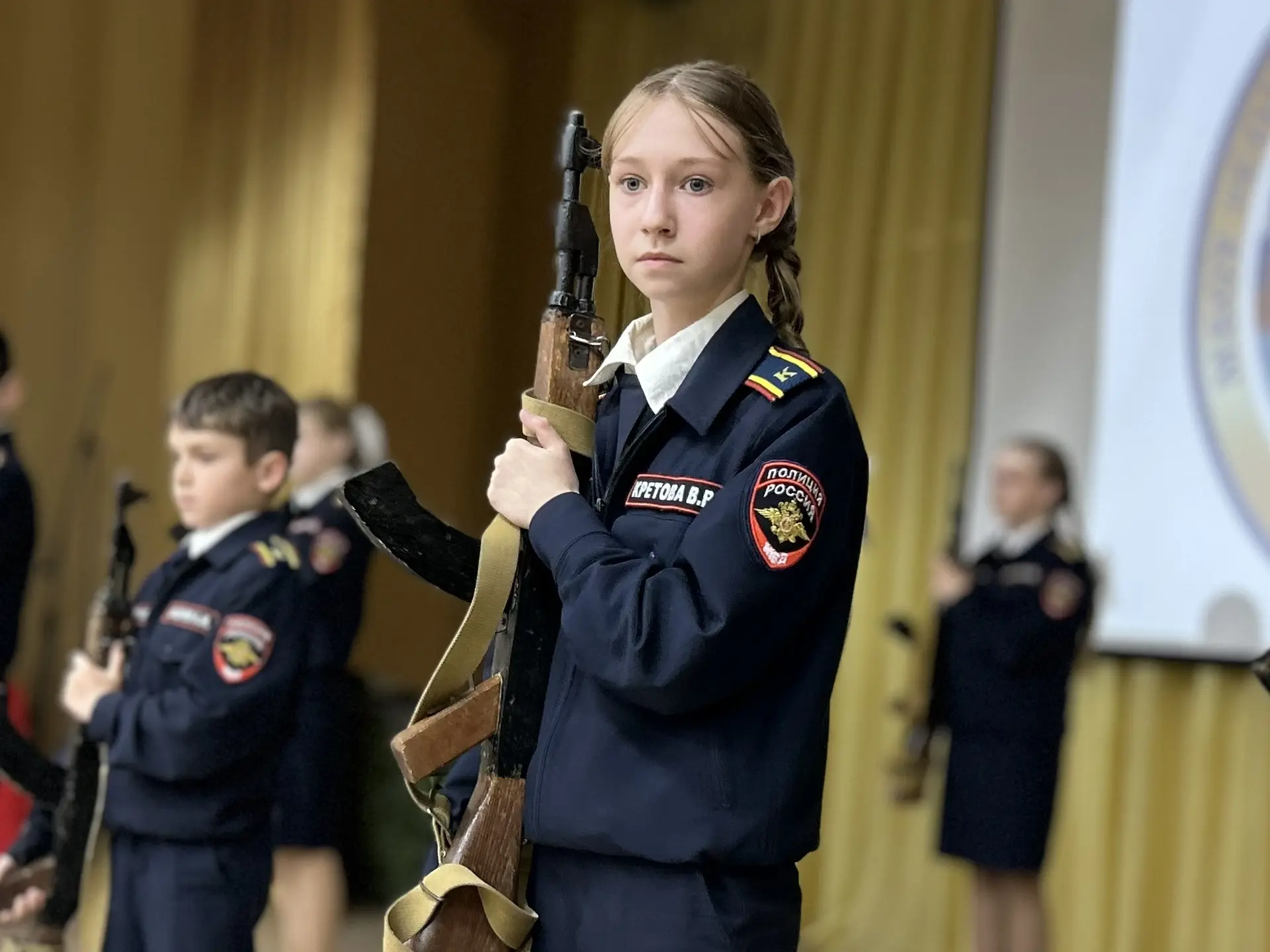 В школе №59 куряне подвели итоги программы «Кадетство: Служу России!»