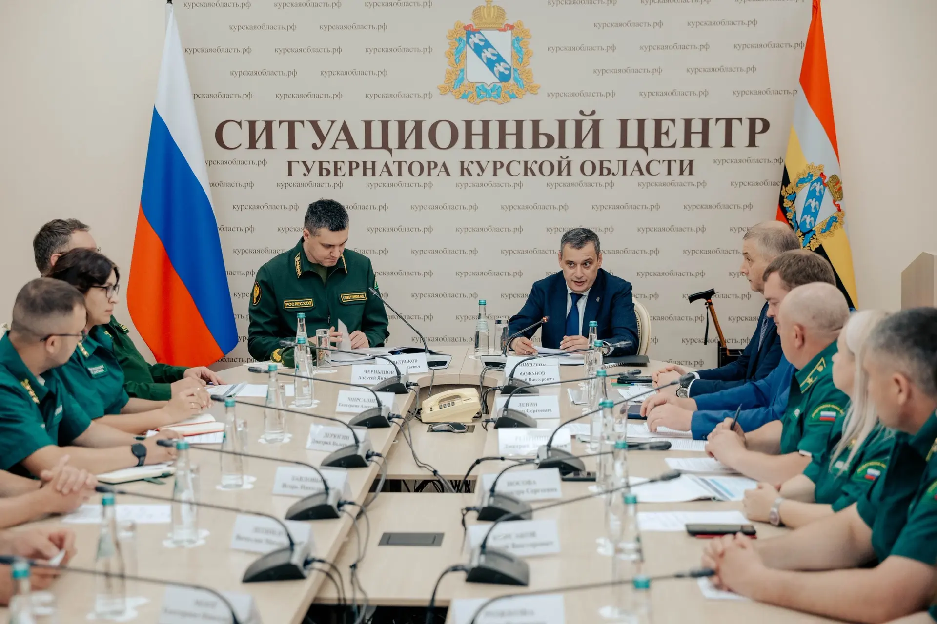 Руководитель Федерального агенства лесного хозяйства Иван Советников встретился с курскими лесниками